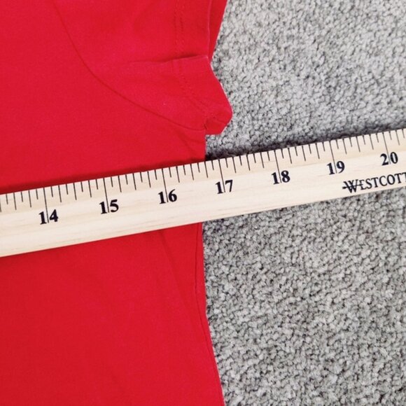 Guess x Brandalised Graffiti Banksy Canceled Dreams Graffiti Tee Sultry Red NEW - Picture 9 of 13